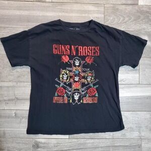 Guns N Roses Black Graphic Print T-shirt‎ Size Small